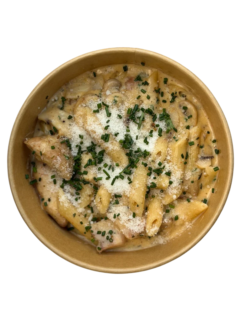 Creamy Chicken & Mushroom Penne Pasta