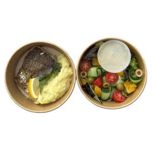 Coastal cut hake fuel bowl meal prep